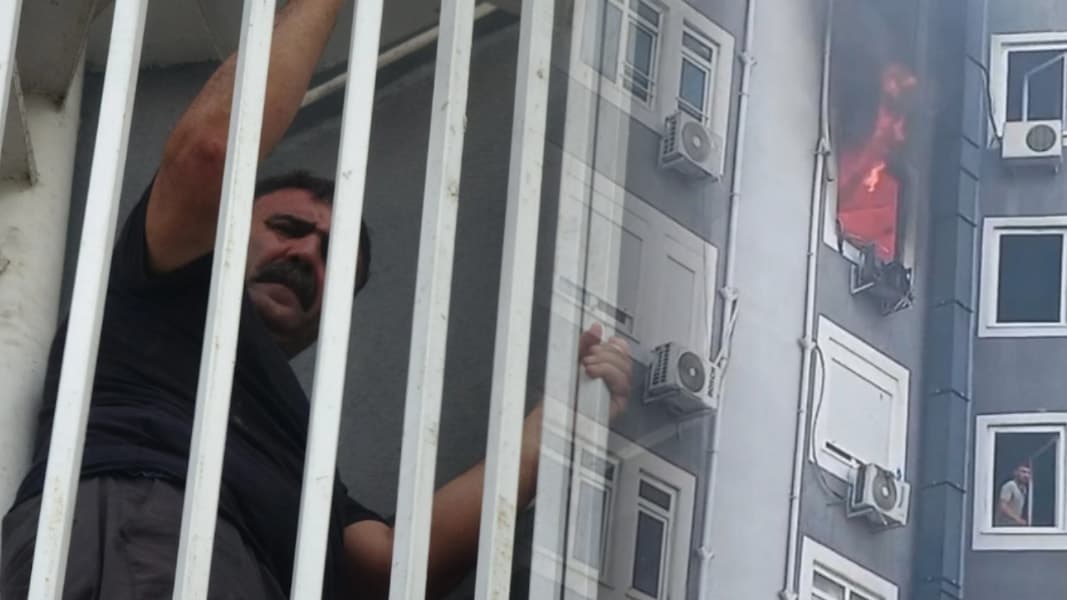Korkunç Yangın: Alevler İki Daireyi Küle Çevirdi, Mahsur Kalan Aile Son Anda Kurtarıldı