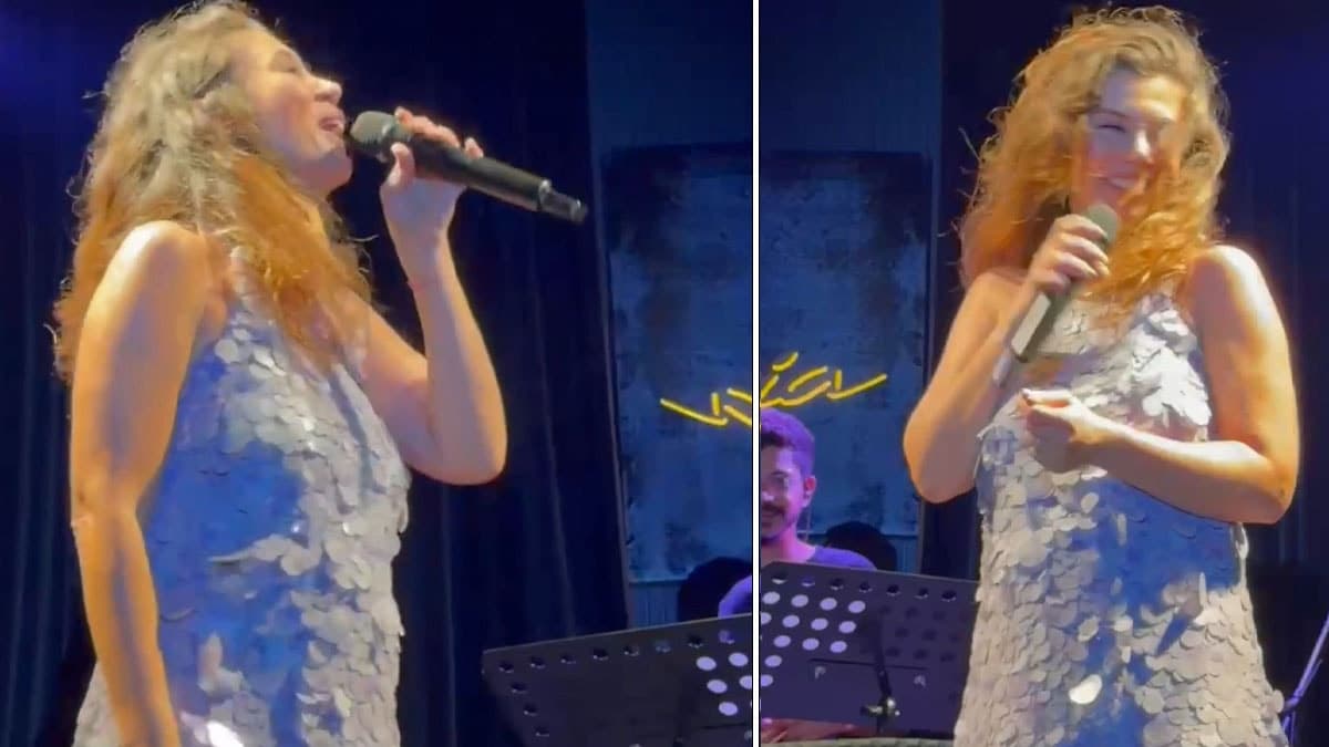 Gökçe Bahadır hamilelik sonrası ilk kez sahne aldı: Bodrum'daki konserde karnıyla dikkatleri üzerine çekti