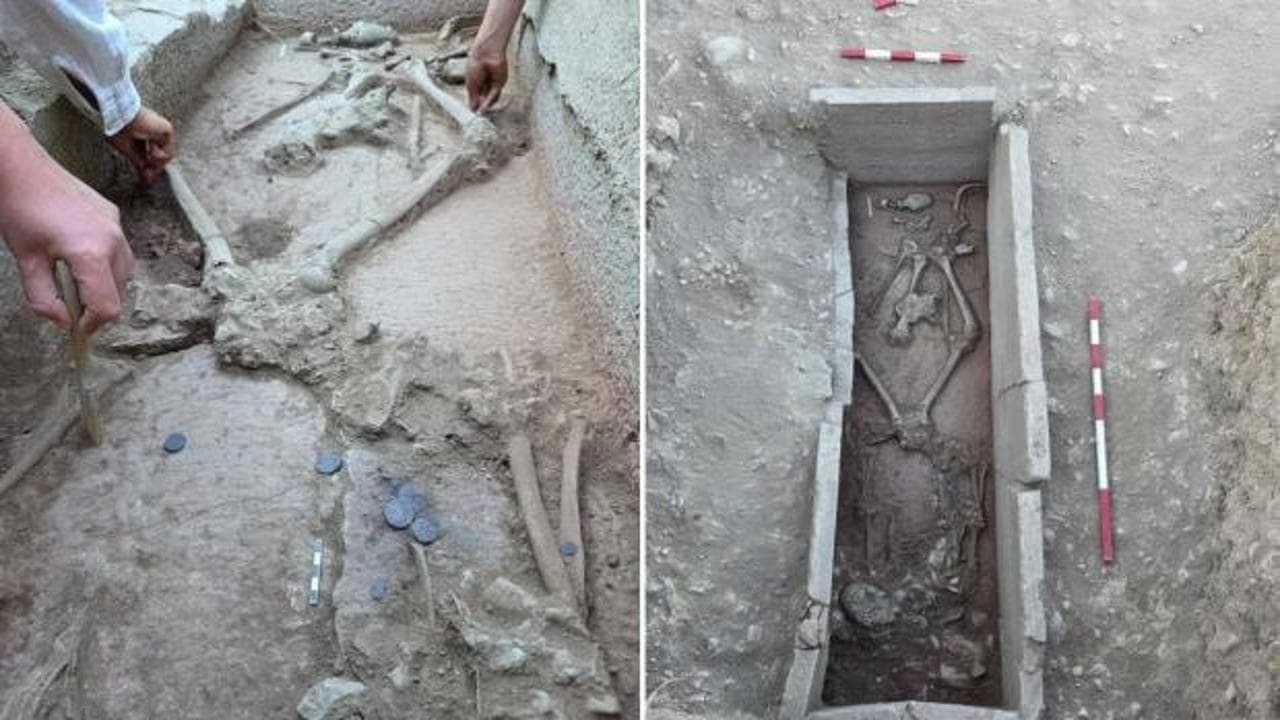 Aspendos’ta tarihe ışık tutan önemli keşif: 2 bin 400 yıllık güreşçi mezarı keşfedildi