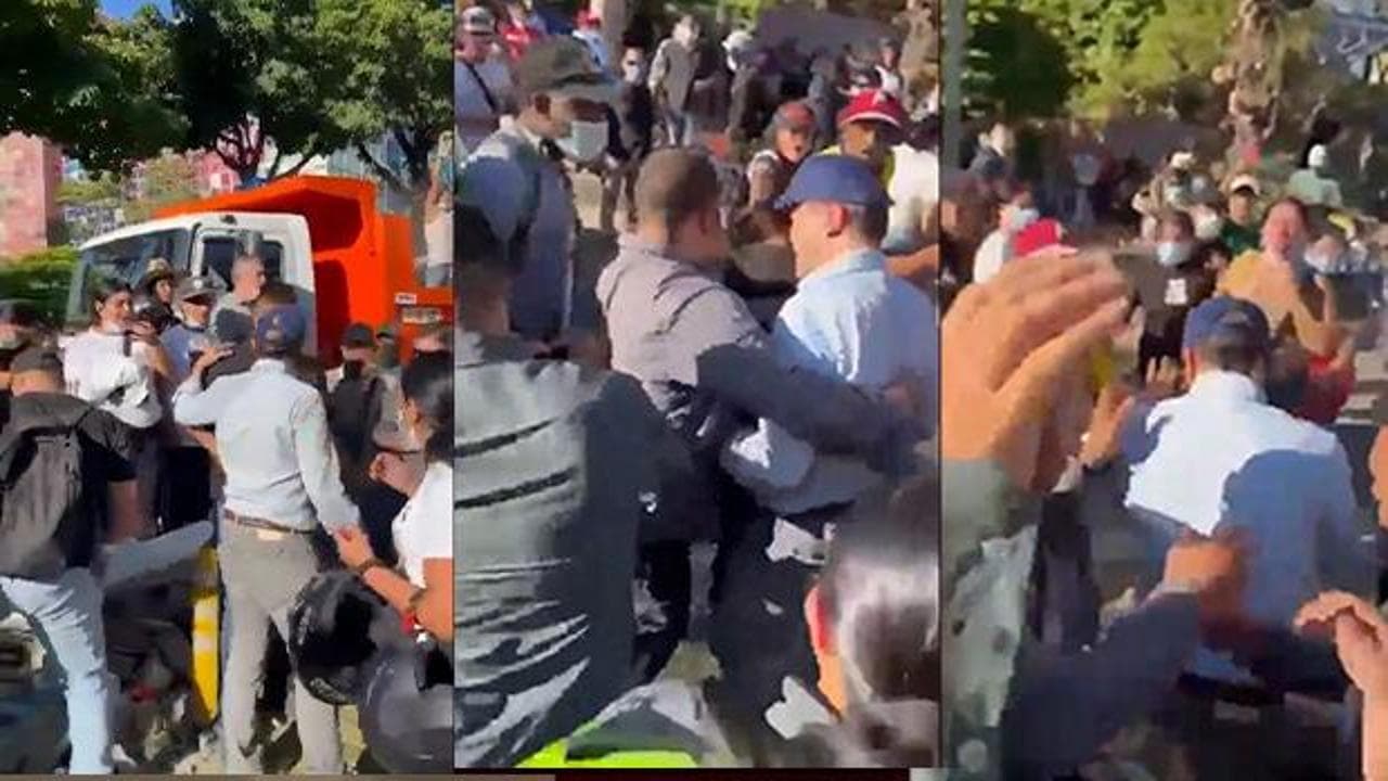Kolombiya'nın Cali kentinde afetzedeler belediye başkanını protestosuyla sokakları inletti