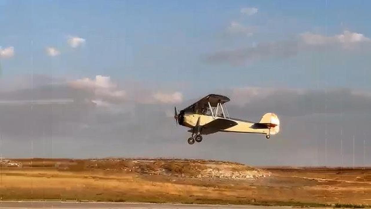 Türkiye'nin ilk seri üretim uçağı NuD-36'nın replikası gökyüzüyle buluştu