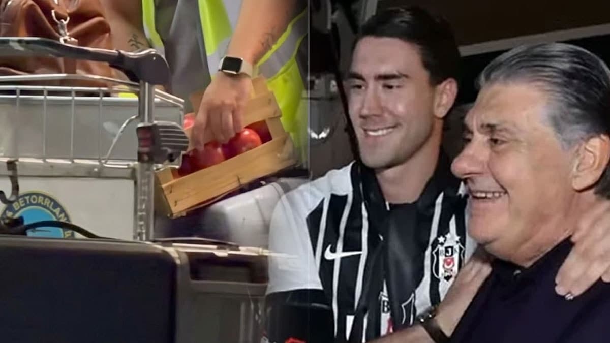 Yıldız golcü İstanbul'a iki kasa domatesle geldi, havalimanında şaşkınlık yarattı