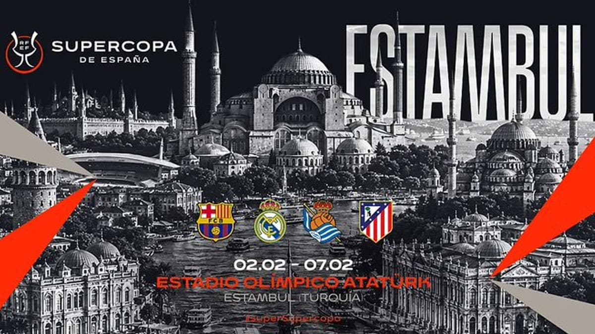 El Clasico İstanbul'a taşınıyor: Barcelona ve Real Madrid Süper Kupa için Atatürk Olimpiyat Stadı'nda