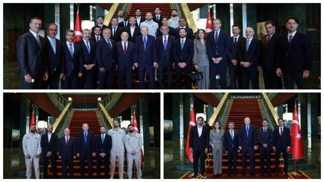 Süper Lig'in yeni takımları Külliye'de: Erdoğan'a özel forma hediyesi