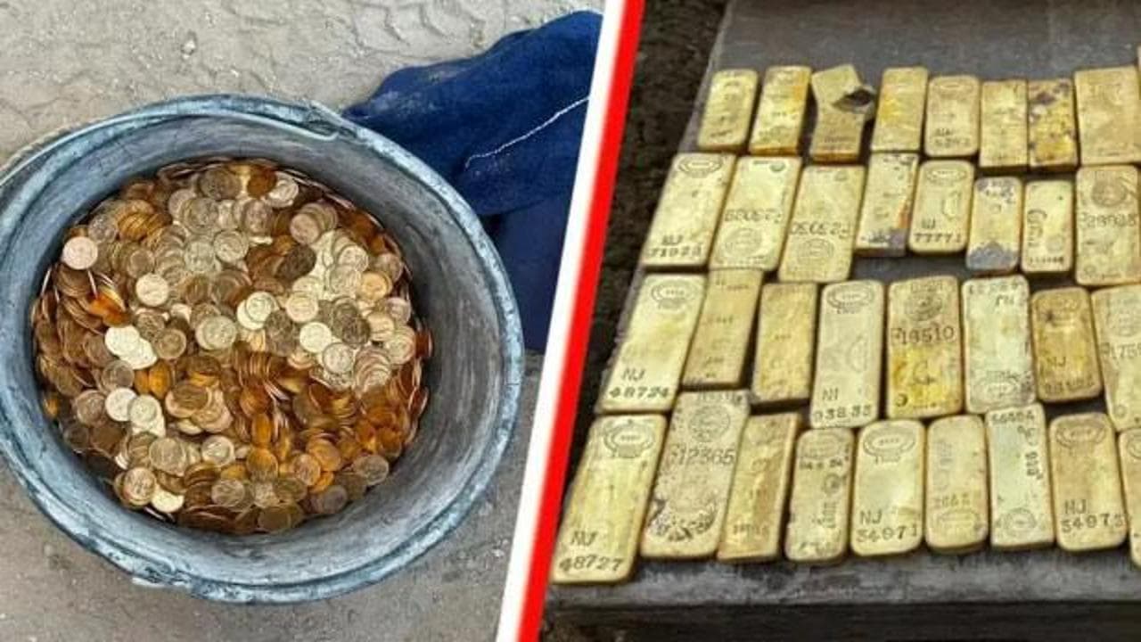 Tadilattaki binanın duvarında 9 milyon avroluk hazine bulundu