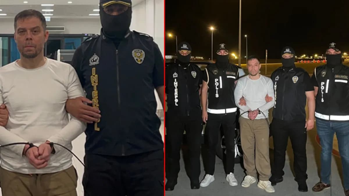 Arjantin'de yakalanan suç örgütü elebaşı Serkan Kurtuluş'un Türkiye'ye getirilme anları ortaya çıktı