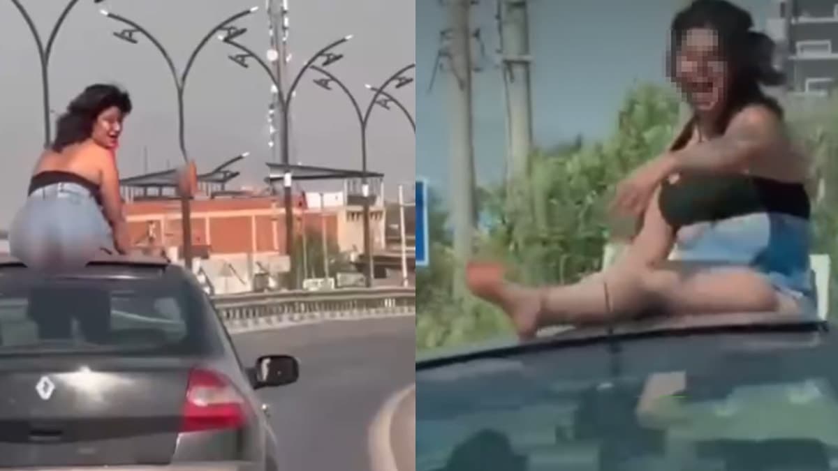 Araç üzerinde yaptığı dansla gündeme gelen kişi gözaltına alındı