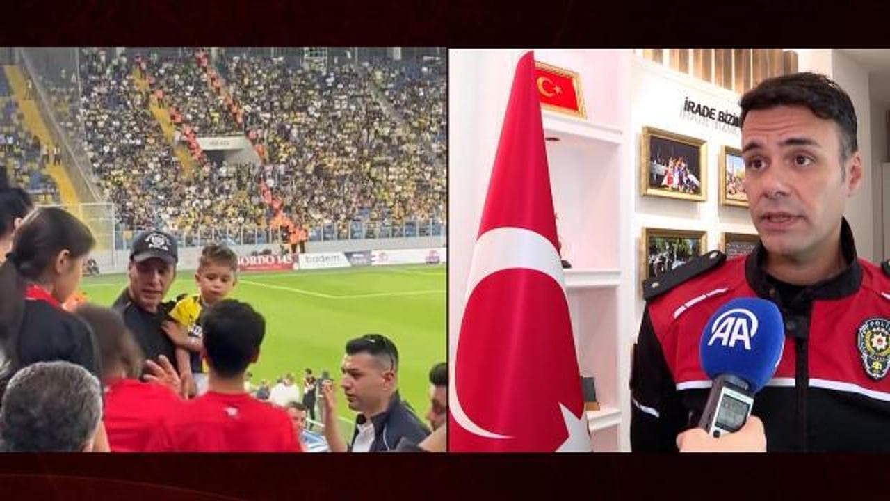 Gençlerbirliği-Fenerbahçe maçında yürekleri ağza getiren anlar: Tribündeki çocuğu güvenli alana taşıdı