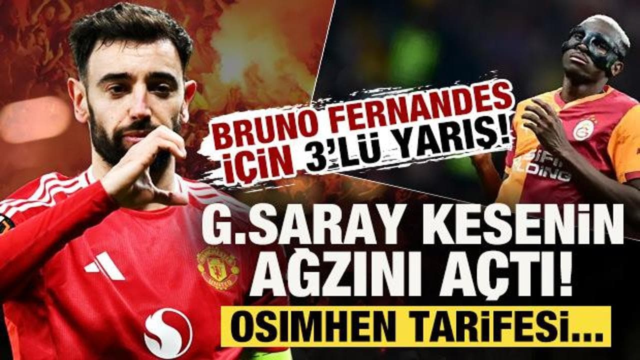 Galatasaray, Bruno Fernandes için harekete geçti: Dev bütçeyle üçlü yarışın içinde