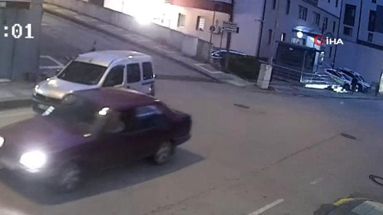 Trabzon'da araçların üzerine düşen drone patladı: Bölgeye ekipler sevk edildi