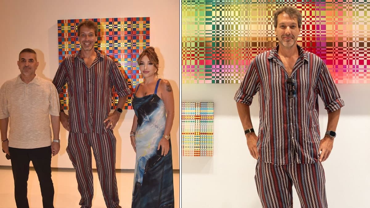 Moda dünyasının efsane ailesinin torunu Bodrum'daki sergide göz kamaştırdı