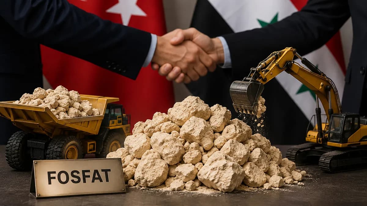 Türkiye ile Suriye arasında stratejik fosfat ortaklığı: Mutabakat zaptı imzalandı