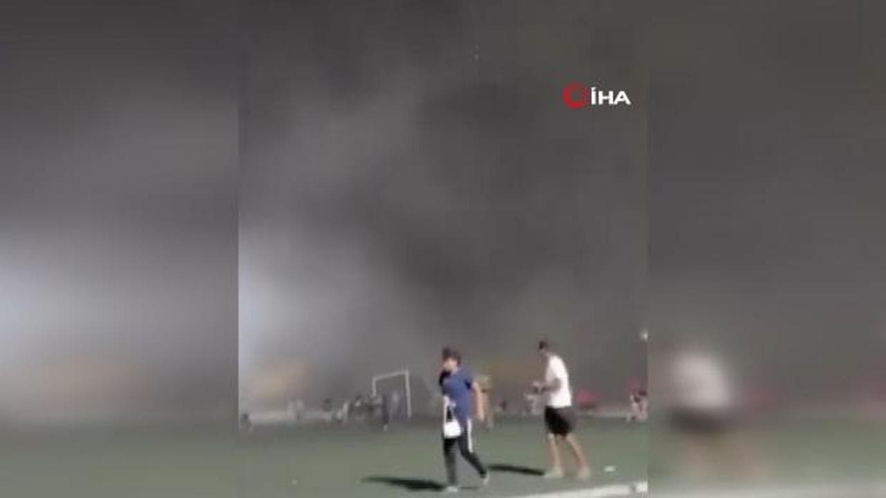 Meksika’da stadyumu fırtına vurdu