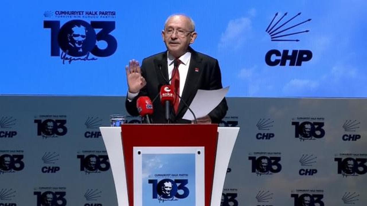 Kılıçdaroğlu'ndan CHP'nin 103. yılında güçlü mesaj: 'Bu parti hiç kimsenin mülkü değildir'