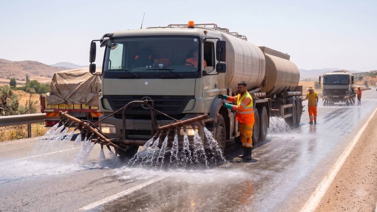 Yerel yönetimler yol yüzeylerinde alkol bazlı dezenfeksiyon uygulamasına geçti