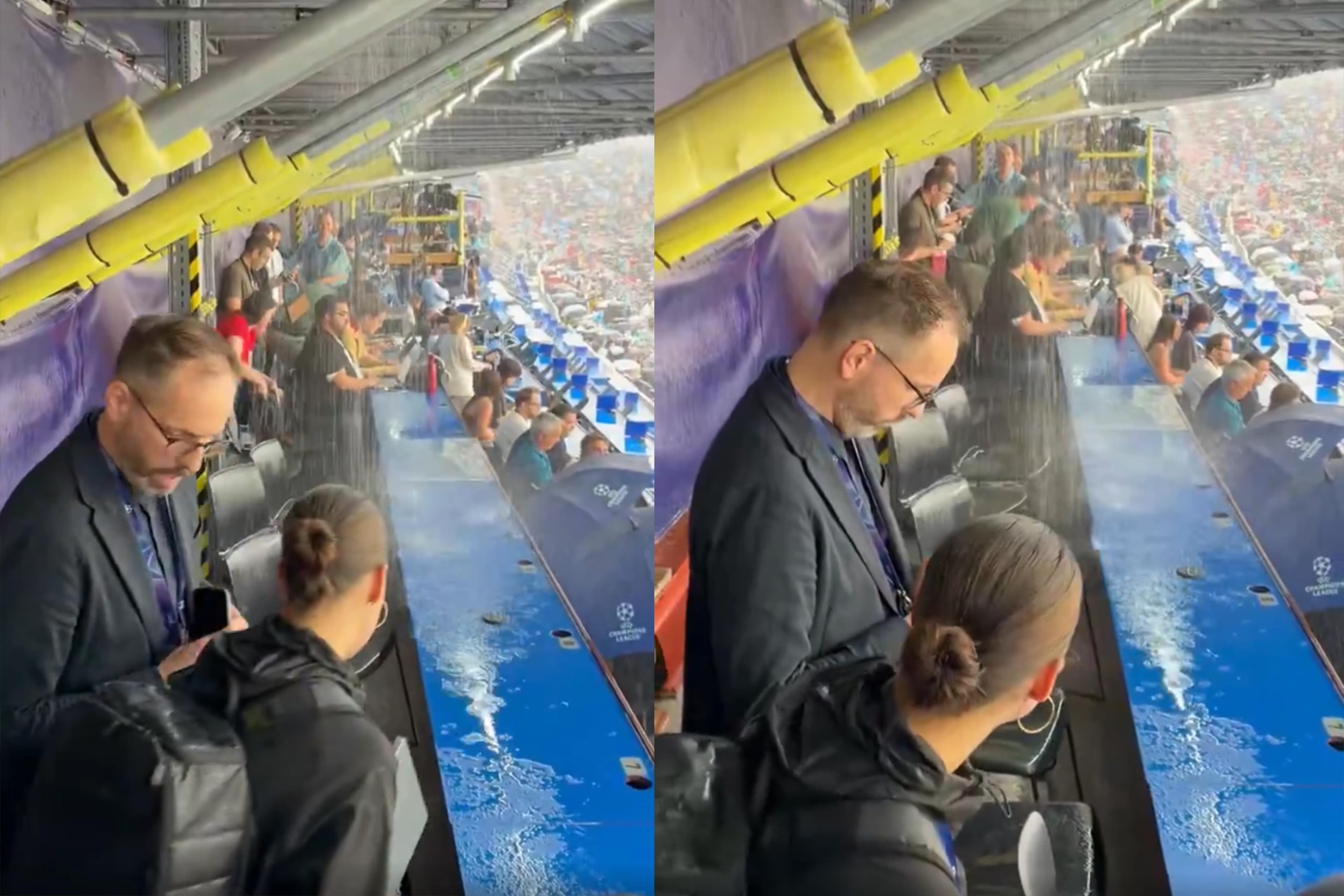 Barcelona'nın Camp Nou kabusu büyüyor: Yağmur tribünleri vurdu