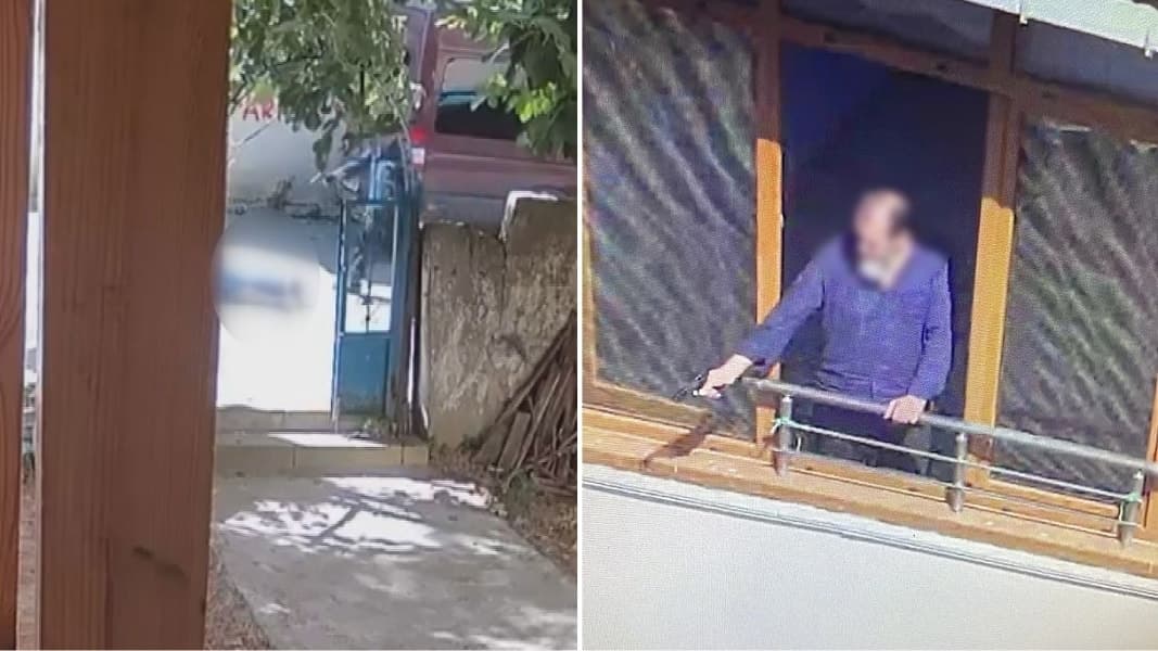 Maltepe'de kiracı dehşeti kamerada: Ev sahibinin eşi silahla vuruldu