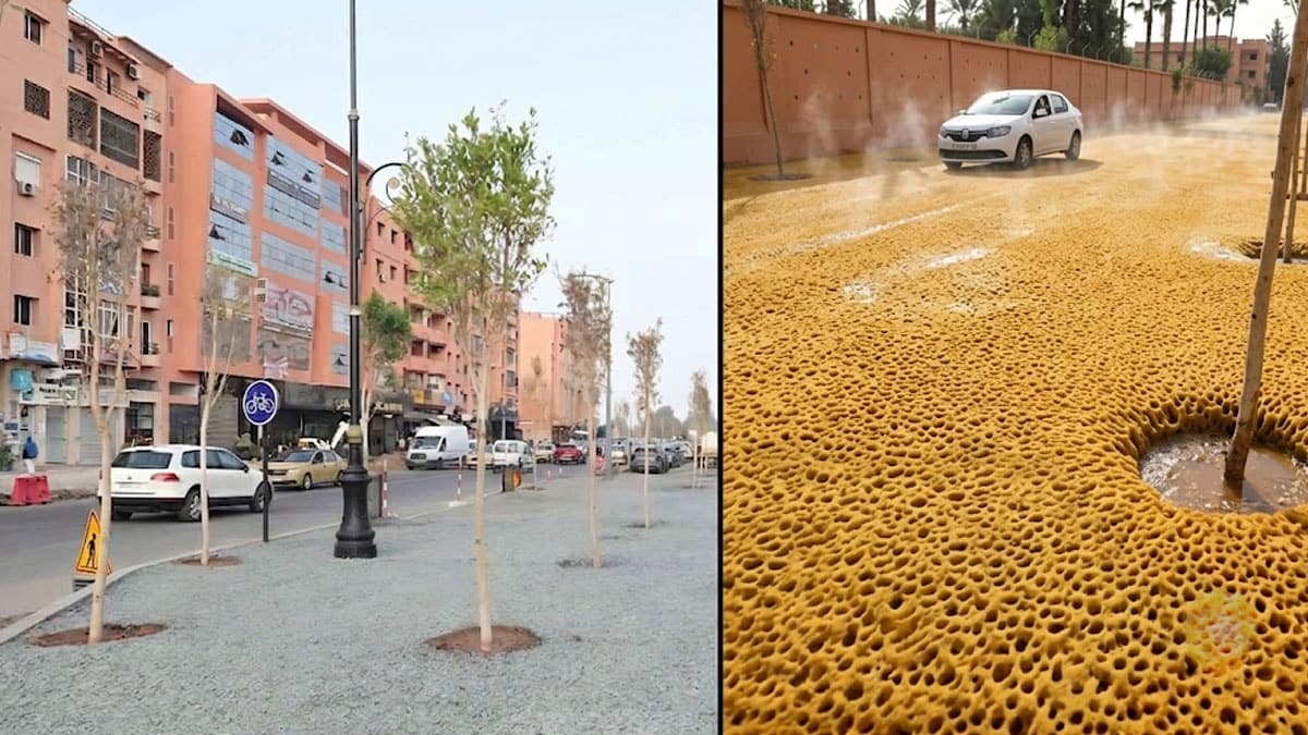 Yollarda yeni dönem: Siyah asfalt yerine sünger kaplama kullanılıyor