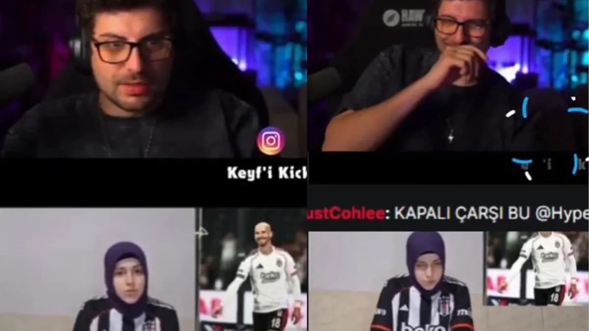 Canlı yayında skandal: İçerik üreticisi başörtülü kadına alay etti