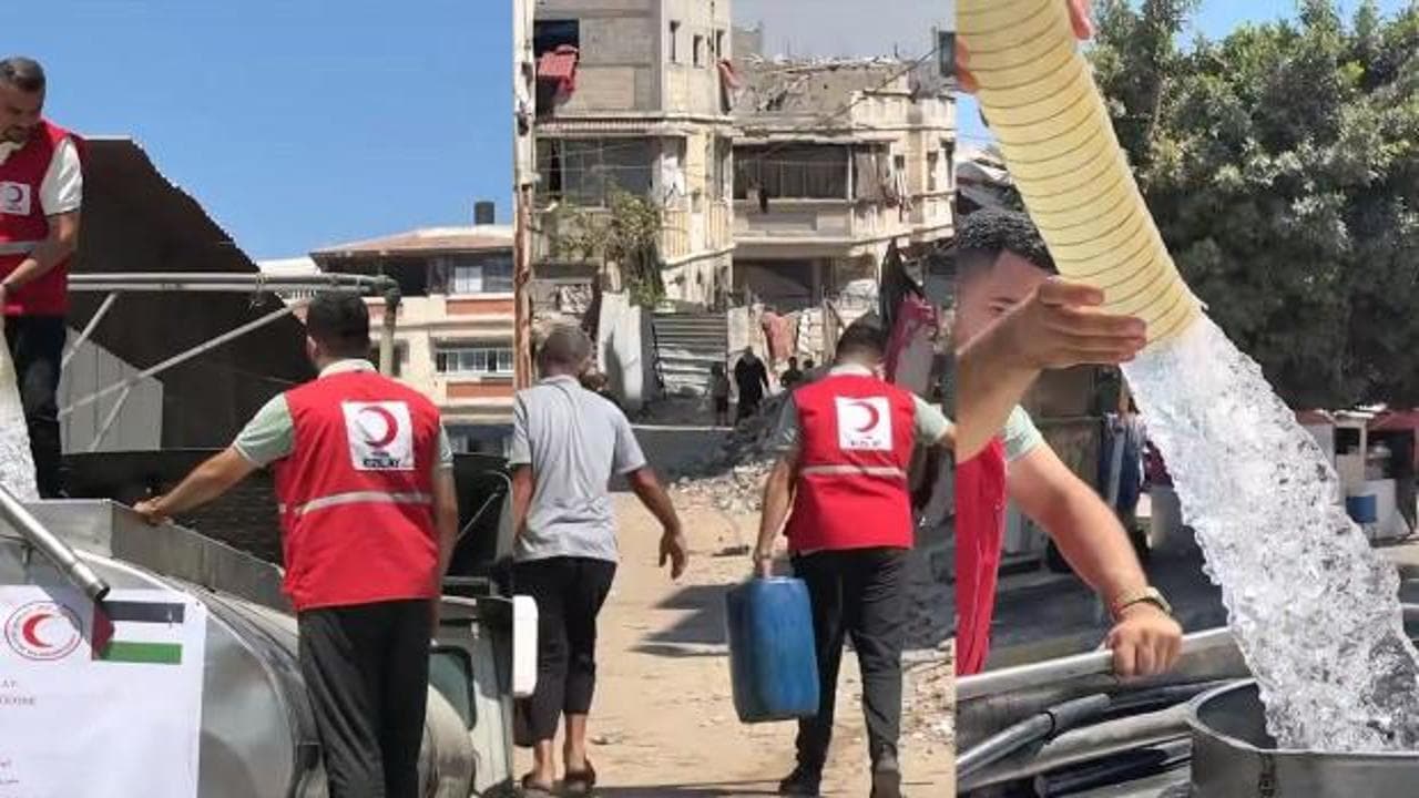 Türk Kızılay Gazze'de hijyen seferberliği başlattı: 200 bin koli dağıtıldı, günde 10 bin kişiye temiz su ulaşıyor