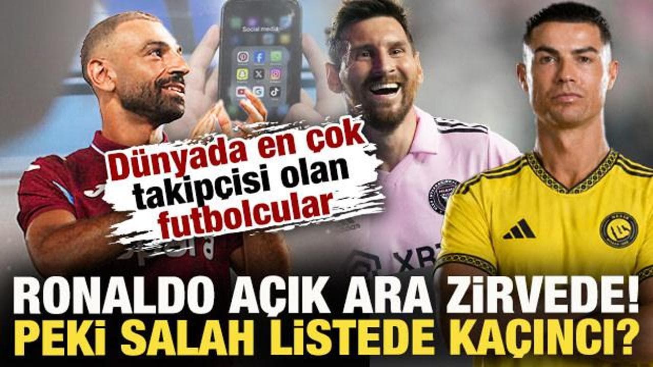 Sosyal medyanın en popüler yıldızları: Ronaldo zirvede, Salah listede kaçıncı sırada?