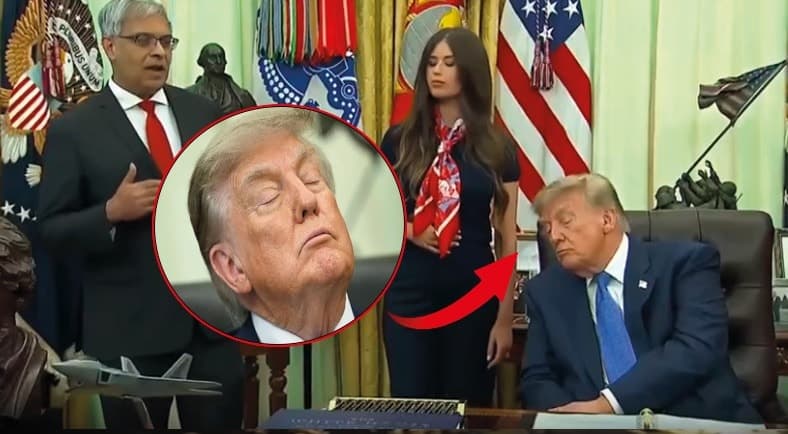 Biden'a 'uykucu' lakabı takmıştı: Trump canlı yayında uyuyakaldı