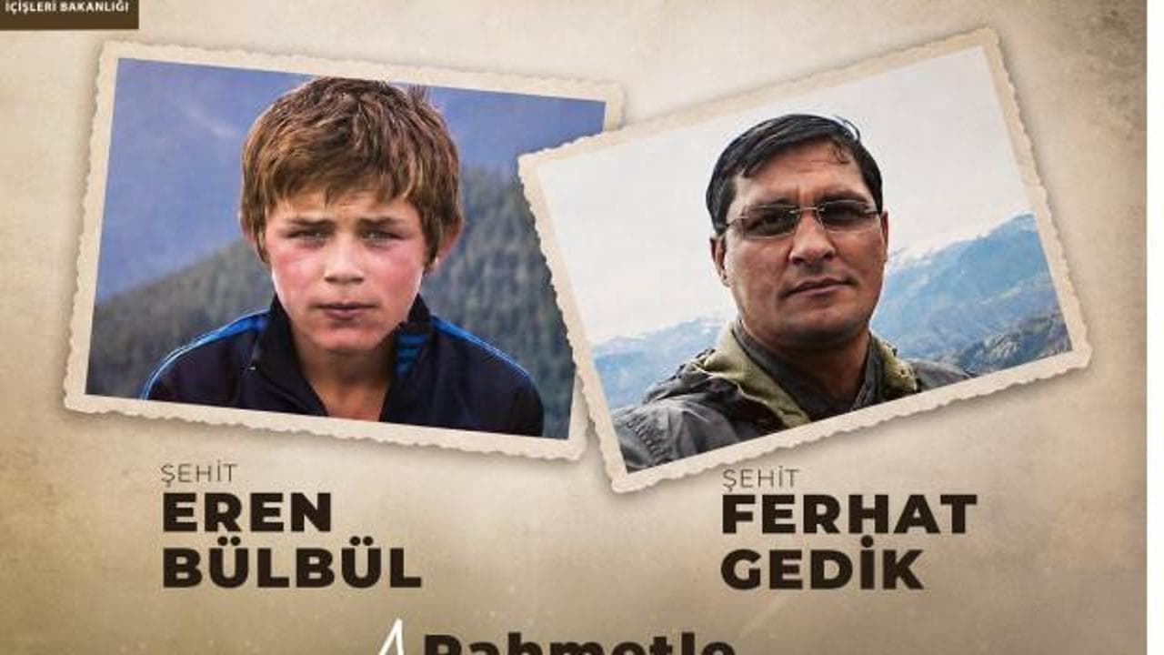 İçişleri Bakanlığı'ndan Eren Bülbül ve Ferhat Gedik paylaşımı: '9 yıl önce yazılan destan unutulmadı'