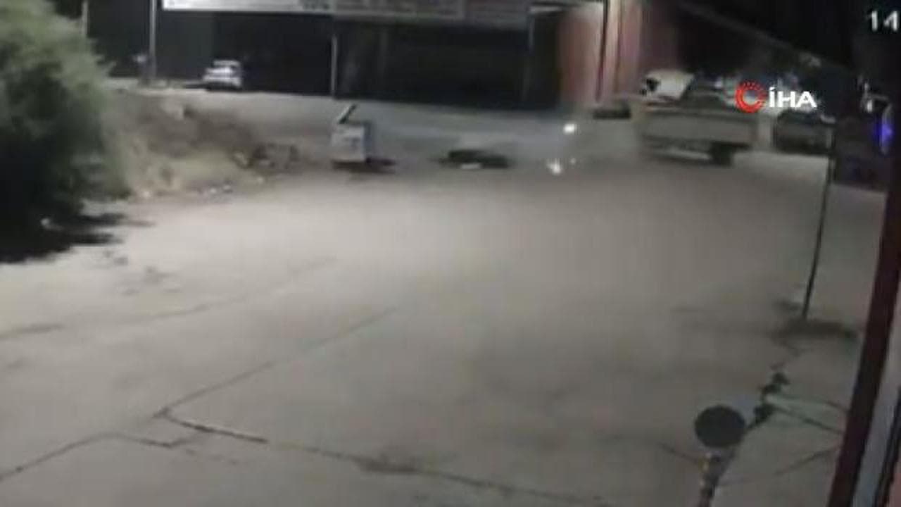 Ankara'da genç motorcunun hayatını söndüren kaza anı kamerada