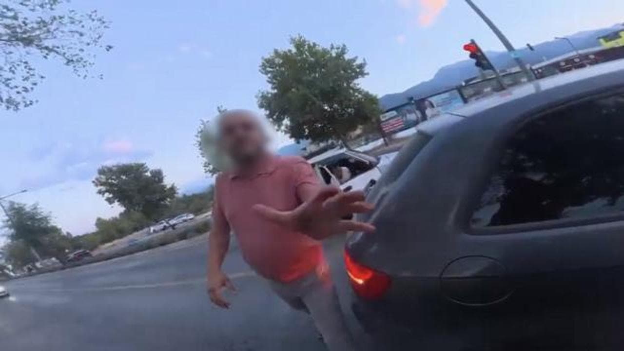 Denizli'de motosikletli sürücüye saldıran sürücüye rekor ceza