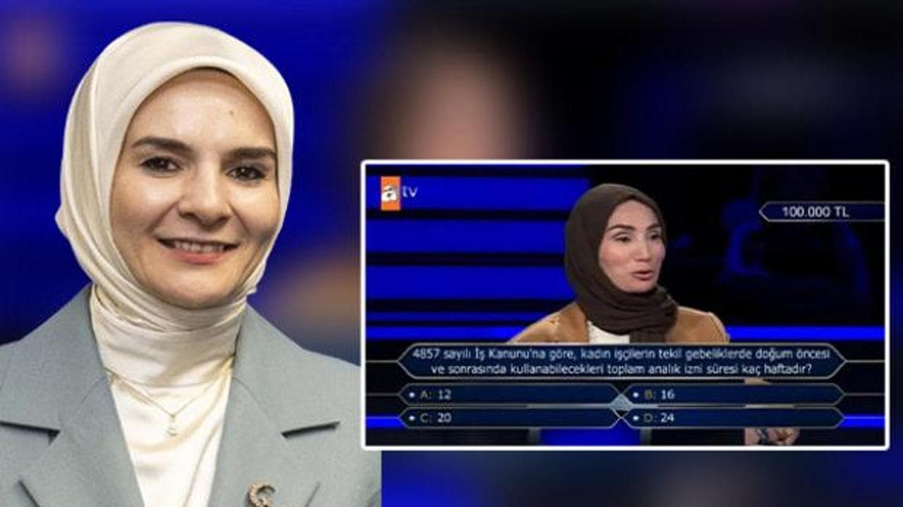 Milyoner'de 100 bin TL'lik soruyu bilemeyen yarışmacıya Bakan Göktaş'tan sürpriz paylaşım