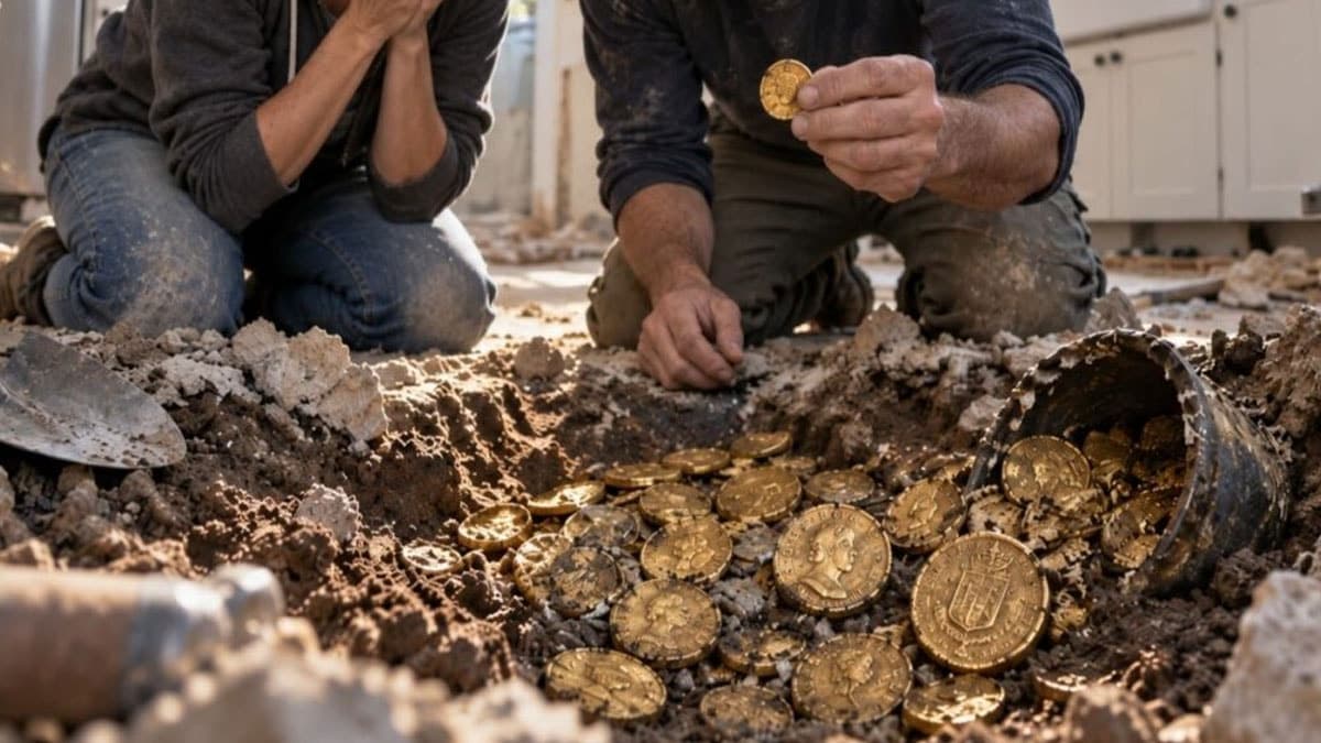 Mutfak Tadilatında Tarihi Keşif: 200 Yıllık Define, 82 Altın Parça