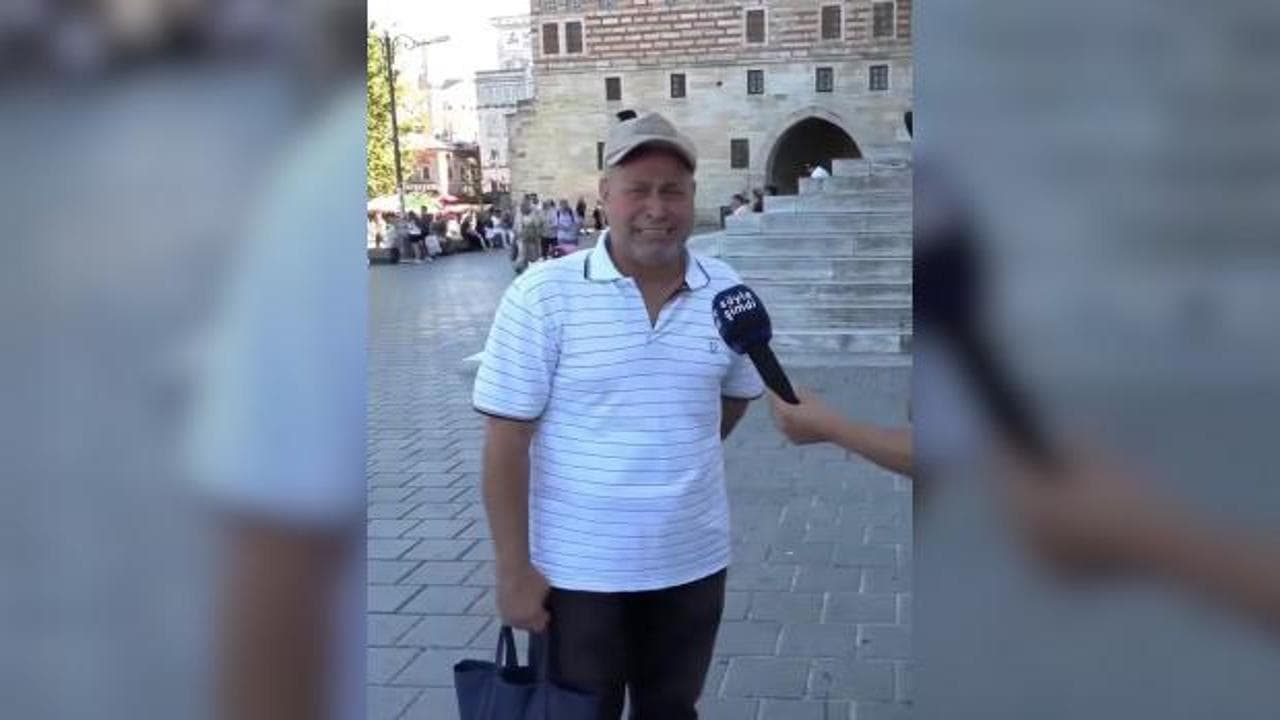 Sokak röportajında duygusal anlar: Vatandaş Erdoğan'a olan bağlılığını gözyaşlarıyla anlattı