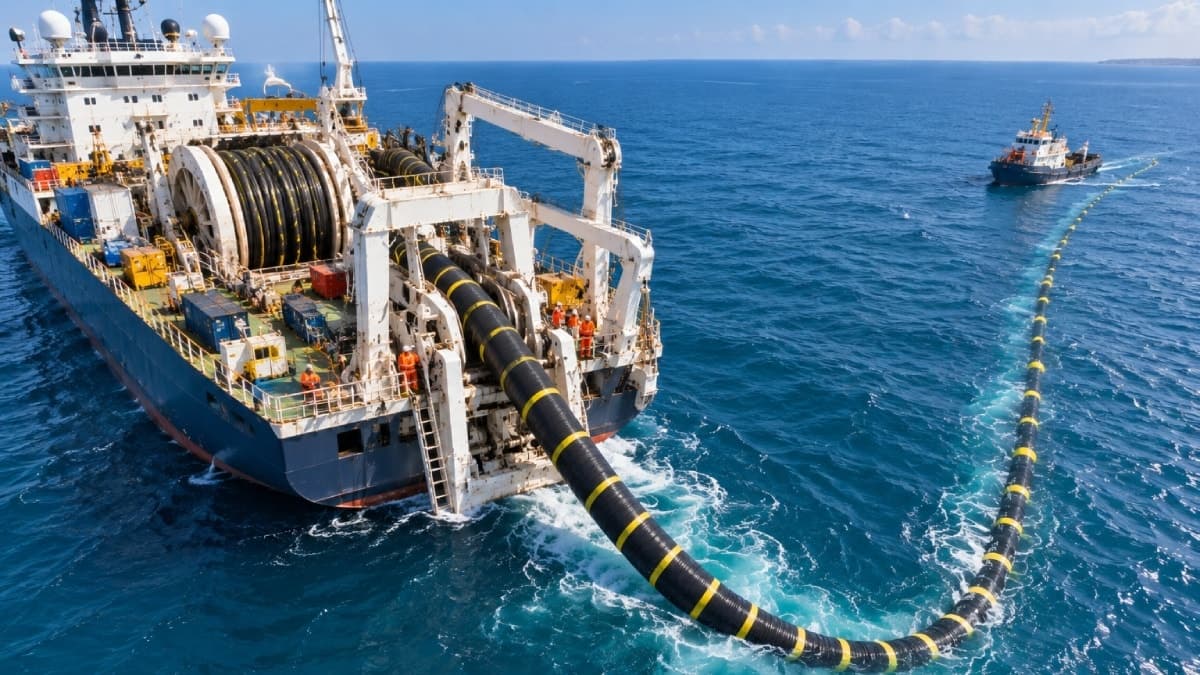 Denizin dibine 380 kilometrelik hat çektiler: Yeni hattın güzergahında Türkiye de var