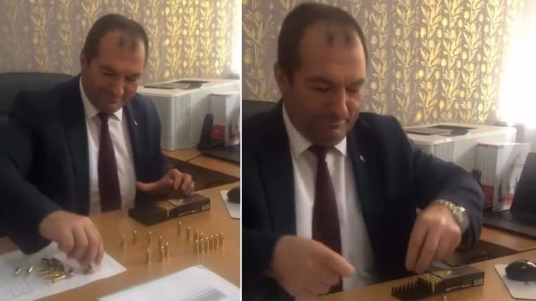 Makam odasında mermi dizen tarım müdürüne soruşturma